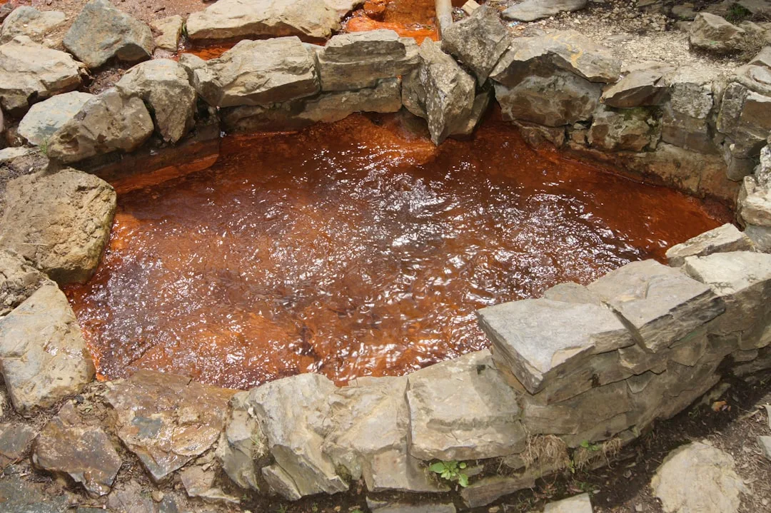 Backyard water feature in Phoenix
