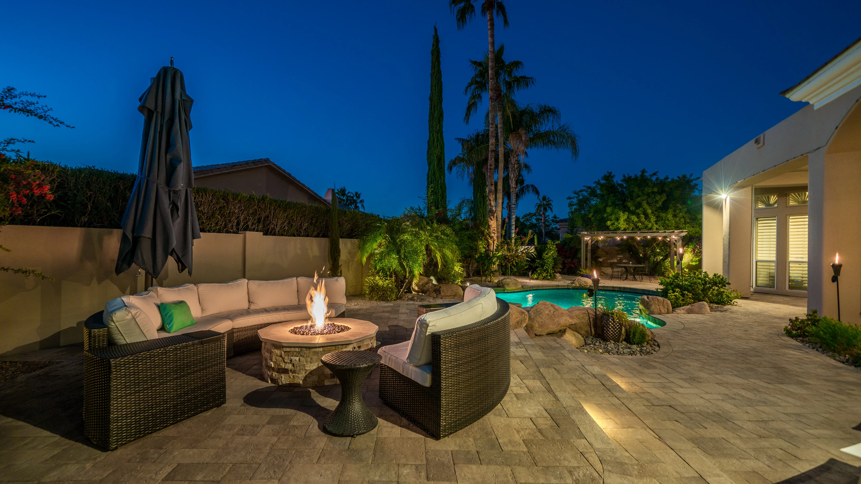 Diamond Cut Landscape custom backyard hardscape and outdoor living project
