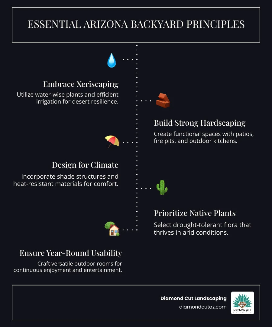 Infographic: Arizona backyard landscaping principles